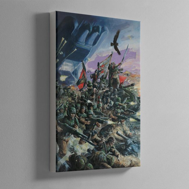 The Cadian Armoured regiment make planetfall.