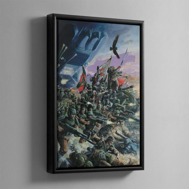 The Cadian Armoured regiment make planetfall.