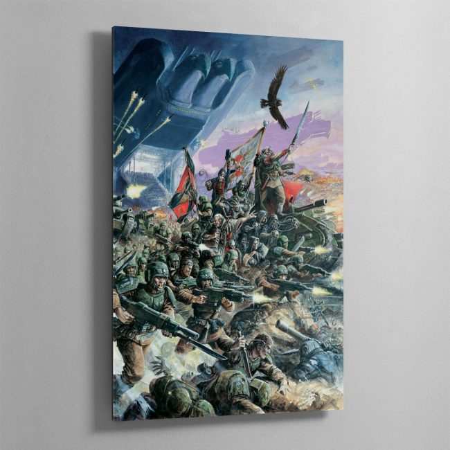 The Cadian Armoured regiment make planetfall.